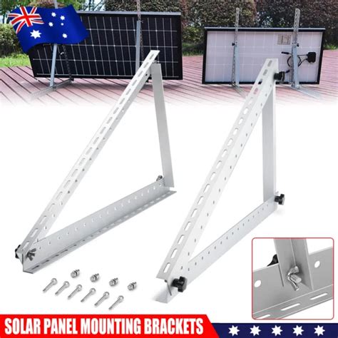 SOLAR PANEL MOUNTING Bracket Tilt Mount RV Roof Flat Surface Aluminum