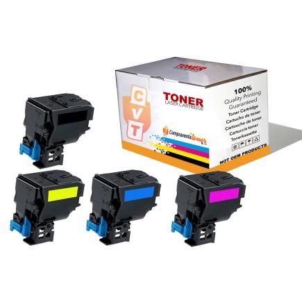 Compatible Pack 4 Epson Workforce AL C300 Cartuchos De Toner