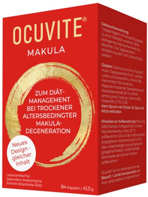 Bausch Lomb Ocuvite Makula Kapseln Stk G Nstig Kaufen