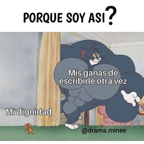 Porque Soy Así Mis Ganas De Escribirle Otra Vez Mi Dignidad Memes