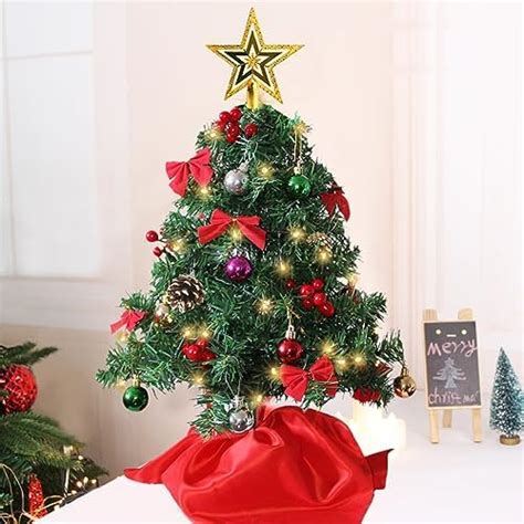 Amazon Sunnyglade 22Inch Tabletop Christmas Tree Mini Artificial