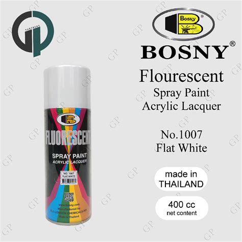 BOSNY Spray Paint No 1007 Fluorescent Flat White GPNORTHERN Shopee