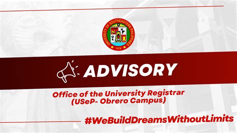 Advisory from Office of the University Registrar - University of ...