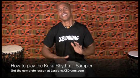 How To Play Kuku Rhythm On Djembe X8 Drums Online Djembe Lessons Youtube