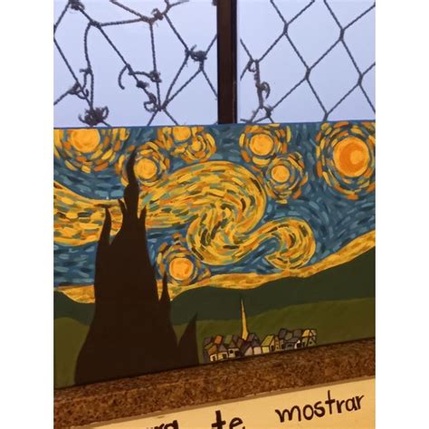 Quadro C U Estrelado R Plica Van Gogh Shopee Brasil