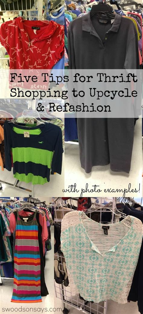 Tips For Thrift Shopping To Upcycle And Refashion Upcycle Clothes Diy