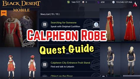 Calpheon Robe Quest Guide Black Desert Mobile Youtube