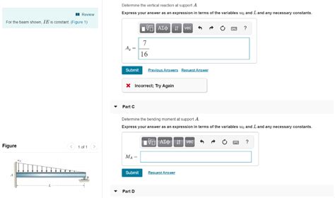 Solved Determine The Vertical Reaction At Support A Express Chegg