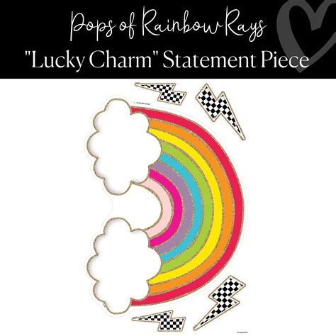 Lucky Charm | Statement Piece | Pops of Rainbow Rays | Schoolgirl Styl