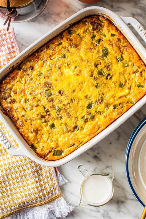 Easy Sausage Egg Casserole - College Housewife