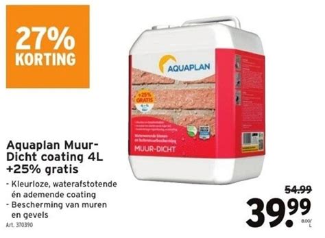 Aquaplan Muur Dicht Coating L Promotie Bij Gamma