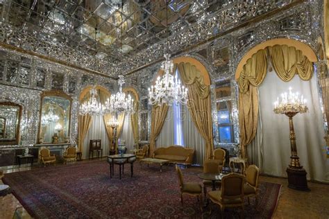 Golestan palace interior editorial stock photo. Image of famous - 143299903