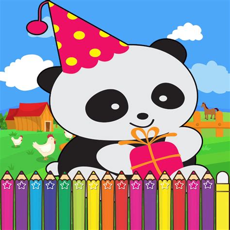 Panda Cute Coloring Games for kids Second Edition for iOS (iPhone/iPad) - Free Download at AppPure