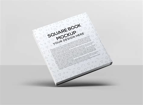 Premium Psd Square Book Mockup