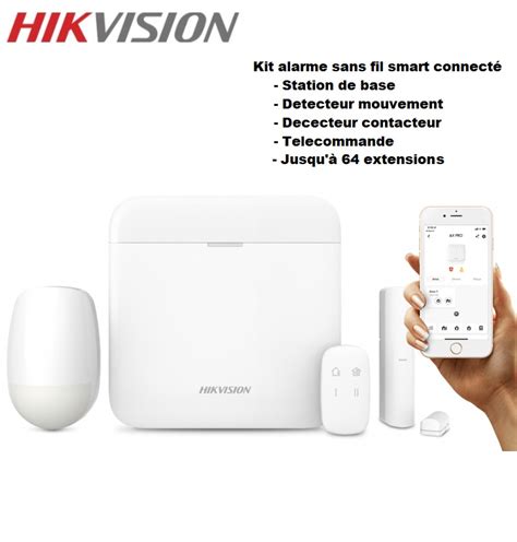 HIKVISION Alarme Kit Ax Pro 64 Connexion Sans Fil DS PWA64 KIT WE