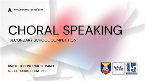 Pengumuman Keputusan Rasmi Pertandingan Choral Speaking Peringkat