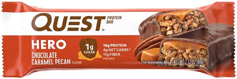 Quest Nutrition Chocolate Caramel Pecan Hero Protein Bar The Keto Gate