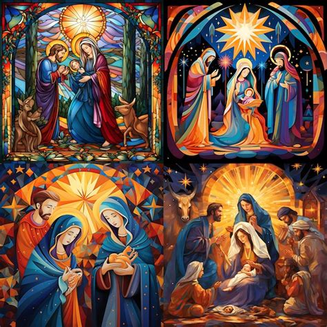 Premium AI Image | beautiful nativity Christmas card biblical nativity ...