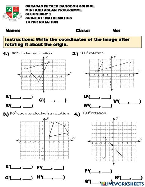 Free Transformations Worksheet 8th Grade Download Free Transformations