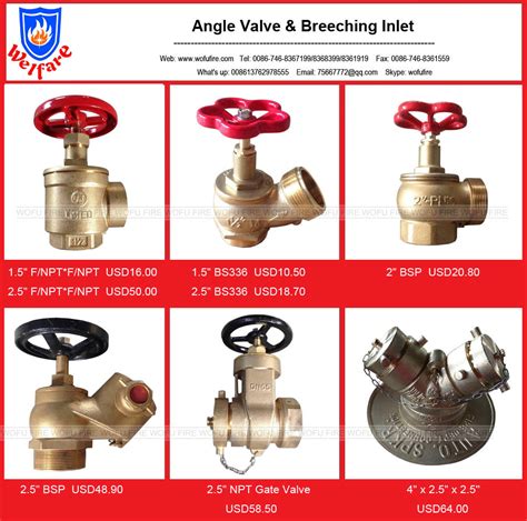 China Oblique Fire Hose Landing Valve China Brass Fire Hose Landing