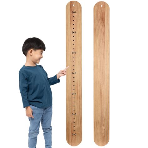 Buy Wooden Ruler Height Chart For Kids Growth Measurement For The