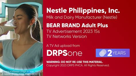 Bear Brand Adult Plus Tv Ad S Philippines Tv Networks Version