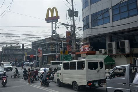 Mcdonalds Restaurant Facade At Intramuros Walled City In Manila