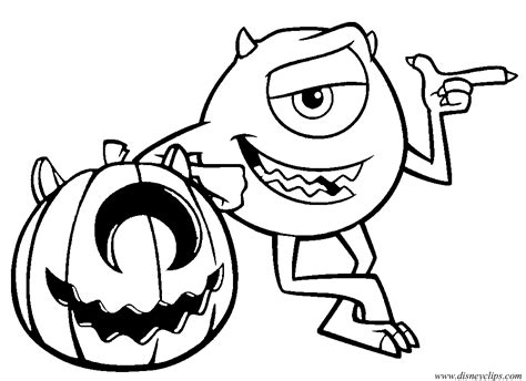 Mike Wazowski Coloring Pages Coloring Home