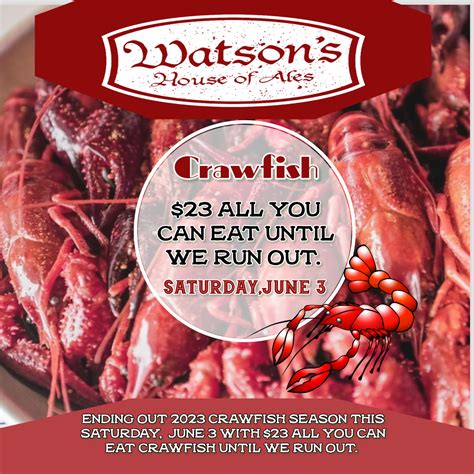 Last Crawfish Boil of 2023 - Watson's House of Ales