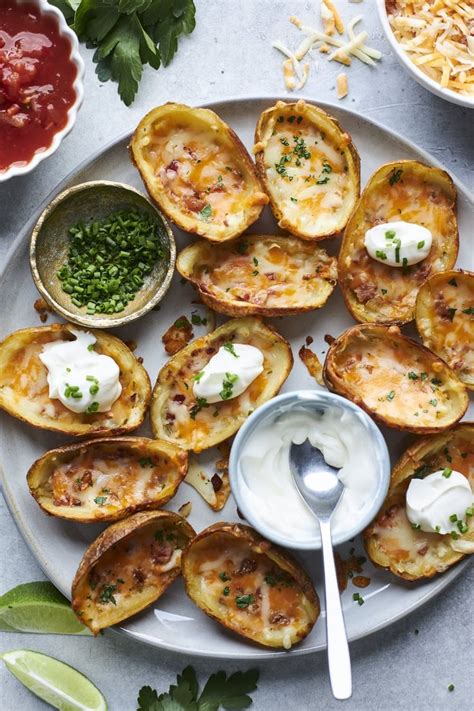 Crispy Oven Baked Potato Skins • Olive And Mango Recette Bien Manger Cuisine Vegetarien