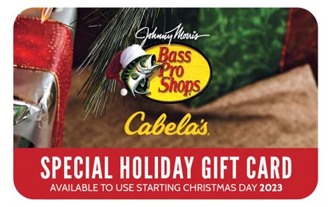 10 Off Bass Pro Shops Or Cabela S Special Holiday T Cards