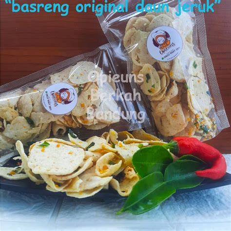 Jual Basreng Baso Goreng Original 100Gram Keripik Baso Original