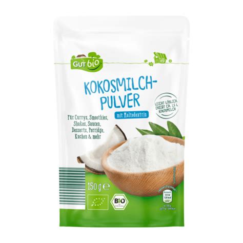 GUT BIO Bio Spirulina Kokosmilch Kurkuma Pulver Von ALDI Nord