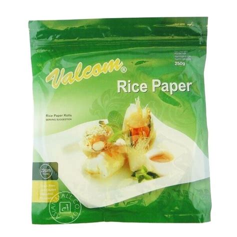 Round Vietnamese Rice Paper 22cm Summer Roll Goi Cuan Resealable Pack