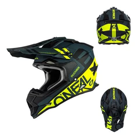 Capacete Para Moto Cross O Neal Series Spyde Preto Fosco Tamanho Xl