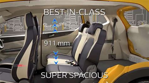 Renault Triber interior space, all 4 seating modes explained - Video