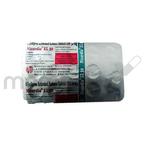 Buy Nicardia Xl 30mg Tablet Online Uses Price Dosage Instructions