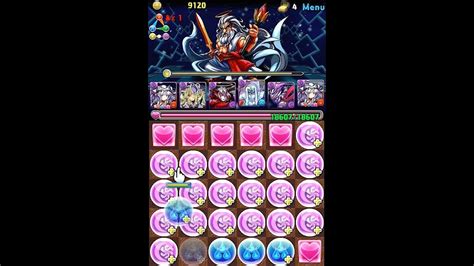 【パズドラ】ゼウス降臨！全能神超地獄級！ 闇火ハクパ1225倍攻略 Youtube