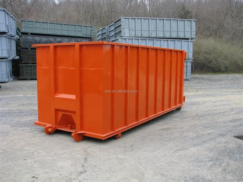 Customized Removable Hook Lift Bins Heavy Duty Waste Roll Off Dumpsters