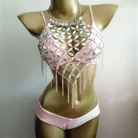 2017 BAICANADEAN Brand Rhinestone Bikini Diamond Crystal Holder