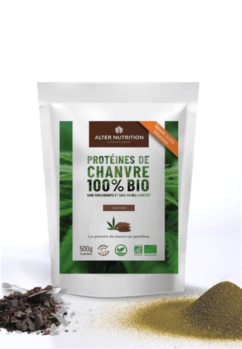 Prot Ines De Chanvre Bio Cacao Alter Nutrition