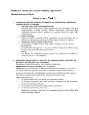 Bsbmkg Ozman Docx Assessment Task Identify And Outline Five