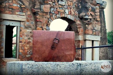 Rustic Town Leather Laptop Messenger Bag Gadget Flow