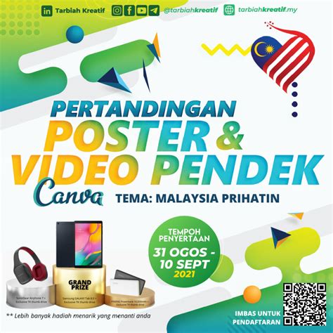 Tarbiah Kreatif Anjur Pertandingan Poster And Video Kreatif Canva