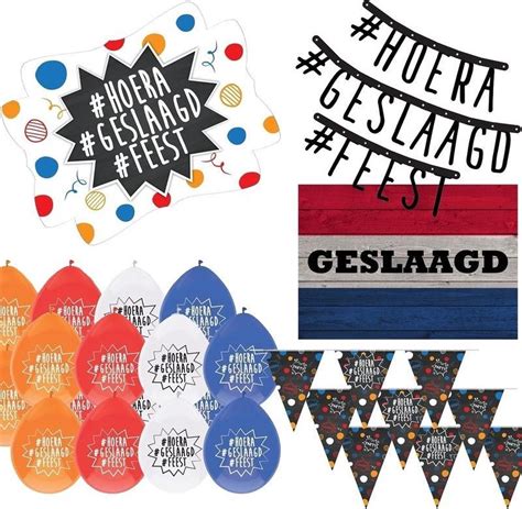 Geslaagd Met Je Diploma Feest Thema Pakket Versiering Feestpakket