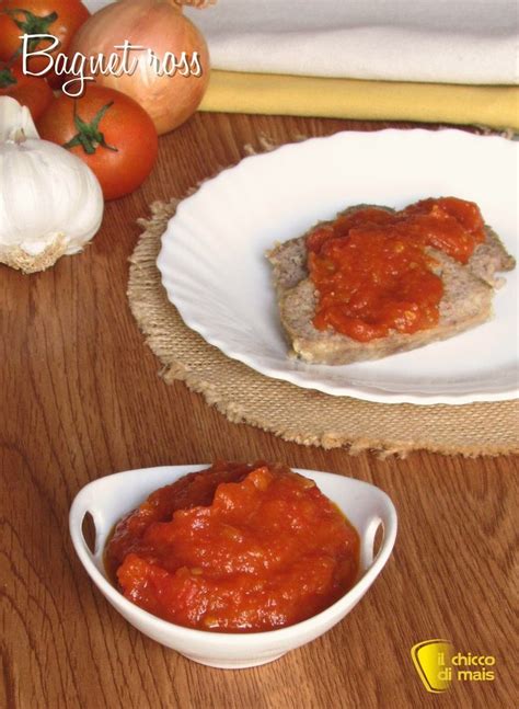 Verticale Bagnet Ross Salsa Per Bollito Al Pomodoro Ricetta Piemontese