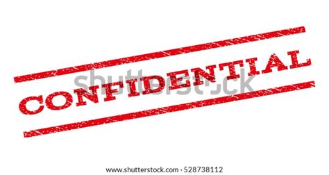 Confidential Watermark Stamp Text Caption Between Stock Vector Royalty