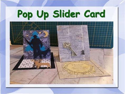 Bastelanleitung Pop Up Slider Card Aufstell Zieh Karte Individuell