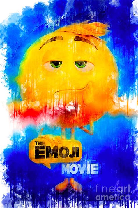 CO0331 Movie The Emoji Movie Drawing by Tanya Prosacco - Fine Art America