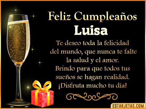 Feliz Cumpleaños Luisa Imágenes Tarjetas y Mensajes